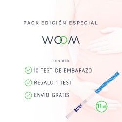 10 Test de embarazo + 1 Test Regalo, ultra sensibles. Pack Especial Woom