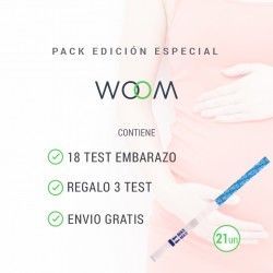 18 Test de embarazo + 3 Test de Regalo, ultra sensibles. Pack Especial Woom